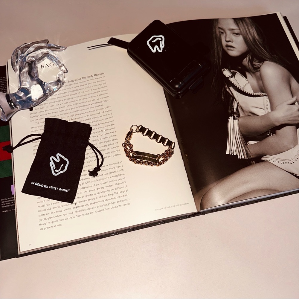IN GOLD WE TRUST PARIS Multi Chains Bracelet